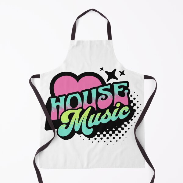 Item preview, HOUSE MUSIC - Y2K Retro Heart (black/lime/pink) designed and sold by Discothreadz.