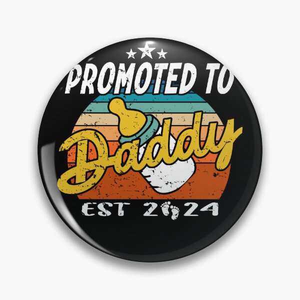 Item preview, Funny Promoted To Dad Est 2024 designed and sold by Toonify4U.