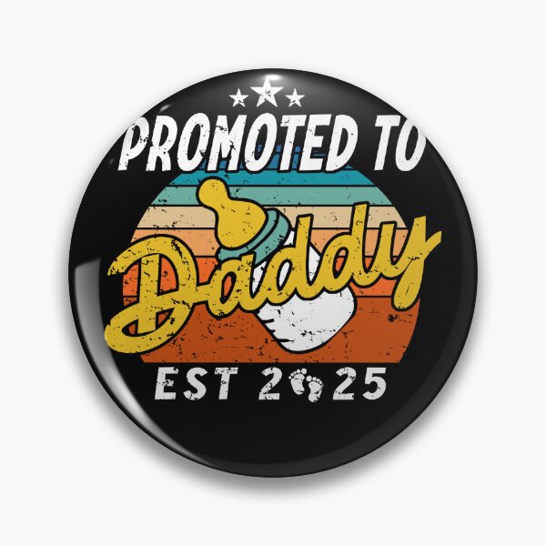 Item preview, Vintage Funny Promoted To Dad Est 2025 designed and sold by Toonify4U.