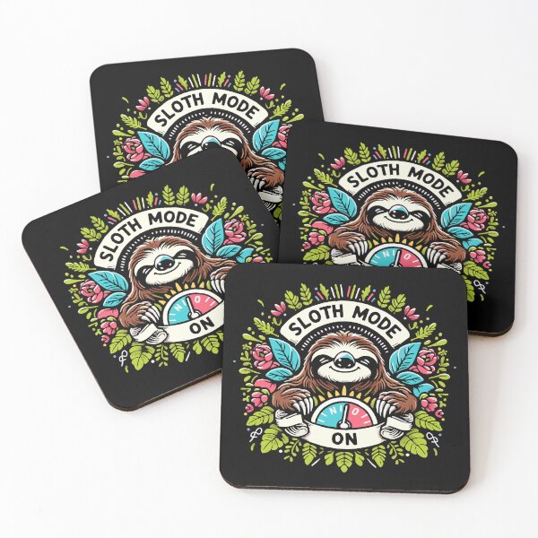 Item preview, Sloth Mode ON - Whimsical and Vibrant Nature-Inspired Design designed and sold by Designowner.