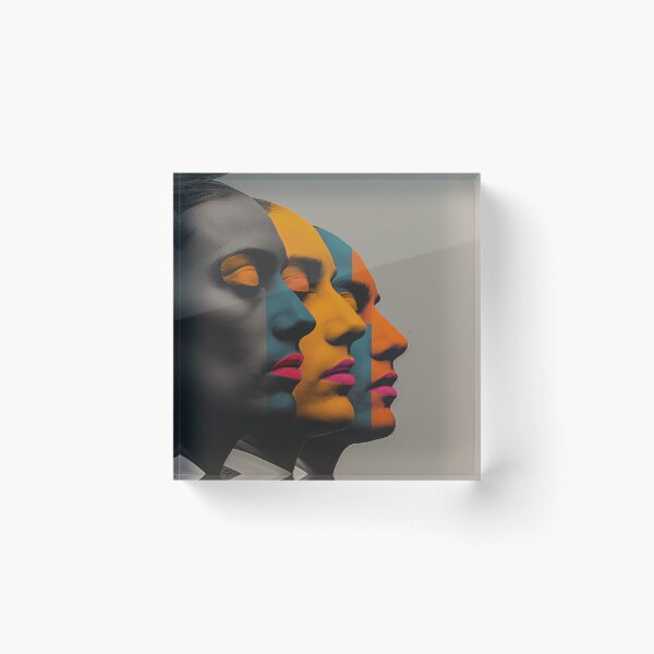 Item preview, Colorful Faces Diversity | Identity Pop Art Portrait Print designed and sold by VUK VESOVIC.