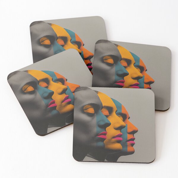 Item preview, Colorful Faces Diversity | Identity Pop Art Portrait Print designed and sold by VUK VESOVIC.