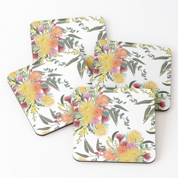Item preview, Australian Summer Bush Blooms Pattern designed and sold by Sketchbook Designs.