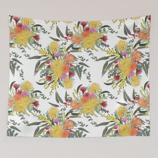 Item preview, Australian Summer Bush Blooms Pattern designed and sold by Sketchbook Designs.