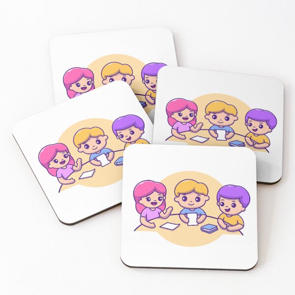 Item preview, Study Buddies: Cute Boy and Girl in Learning Harmony designed and sold by hjian8219.
