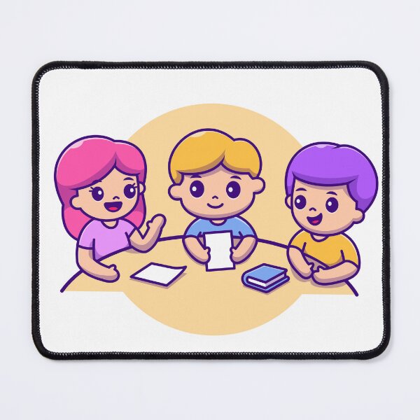 Item preview, Study Buddies: Cute Boy and Girl in Learning Harmony designed and sold by hjian8219.