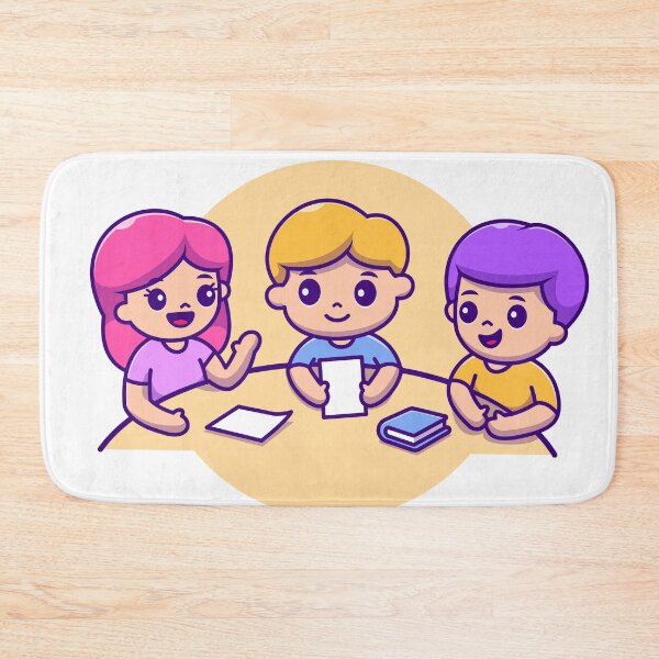 Item preview, Study Buddies: Cute Boy and Girl in Learning Harmony designed and sold by hjian8219.