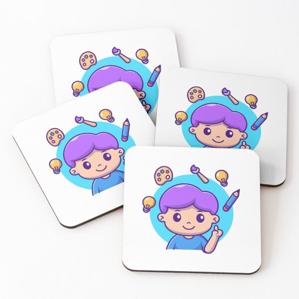 Item preview, Inspired Artistry: Cute Boy with Painting Idea designed and sold by hjian8219.