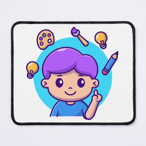 Item preview, Inspired Artistry: Cute Boy with Painting Idea designed and sold by hjian8219.