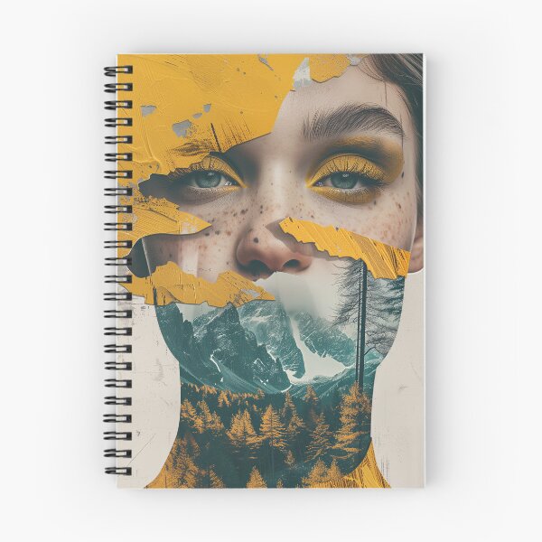 Item preview, Mountain Double Exposure Woman | Nature Fusion Portrait Art designed and sold by VUK VESOVIC.
