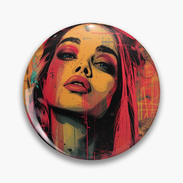 Item preview, Pink Makeup Woman Portrait | Bold Pop Art Glamour Print designed and sold by VUK VESOVIC.