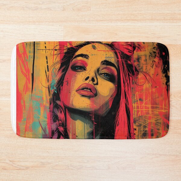 Item preview, Pink Makeup Woman Portrait | Bold Pop Art Glamour Print designed and sold by VUK VESOVIC.