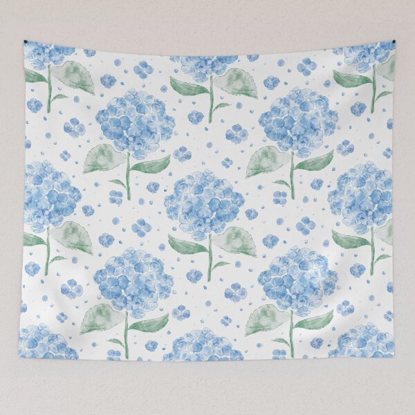 Item preview, Watercolour Purple Hydrangea Flower Pattern designed and sold by rnmarts.