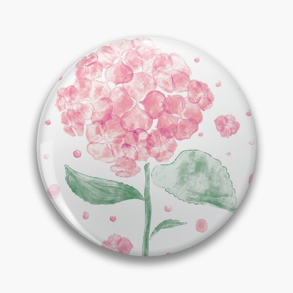 Item preview, Watercolour pink Hydrangea Flower Pattern designed and sold by rnmarts.