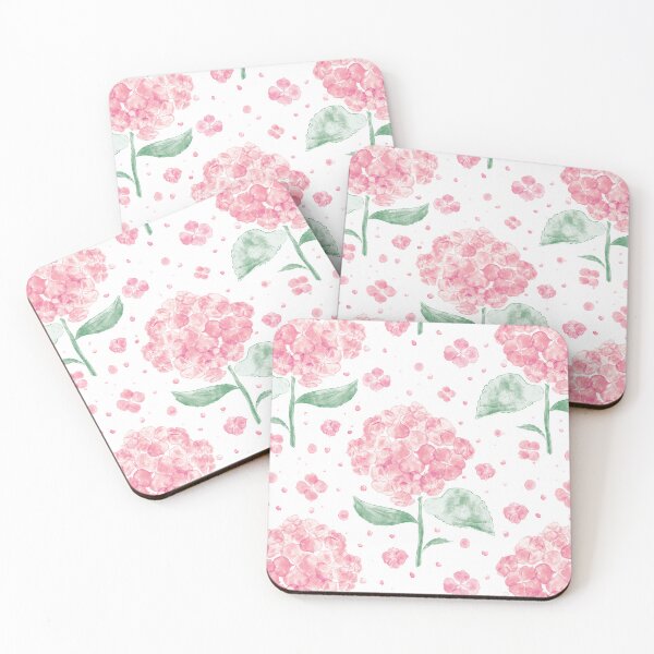 Item preview, Watercolour pink Hydrangea Flower Pattern designed and sold by rnmarts.