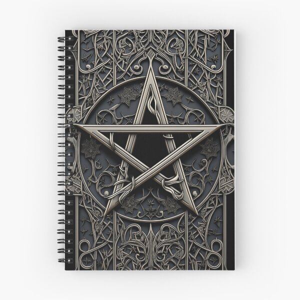 Item preview, Star Pentagram Oxidized Silver designed and sold by FenixRiver.