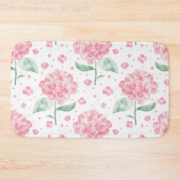 Item preview, Watercolour pink Hydrangea Flower Pattern designed and sold by rnmarts.