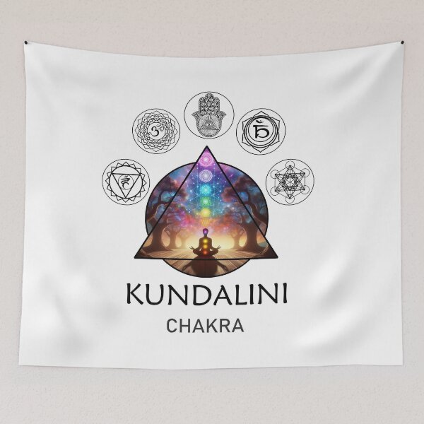 Item preview, Kundalini Chakras Canvas Art Print Wall Posters, Frames, T-Shirts, Stickers, Clipart designed and sold by MERKSAM.