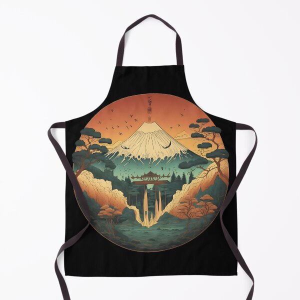 Item preview, Japanese Mountain - Majestic Peaks in Ancient Artistry designed and sold by vaggleTown.