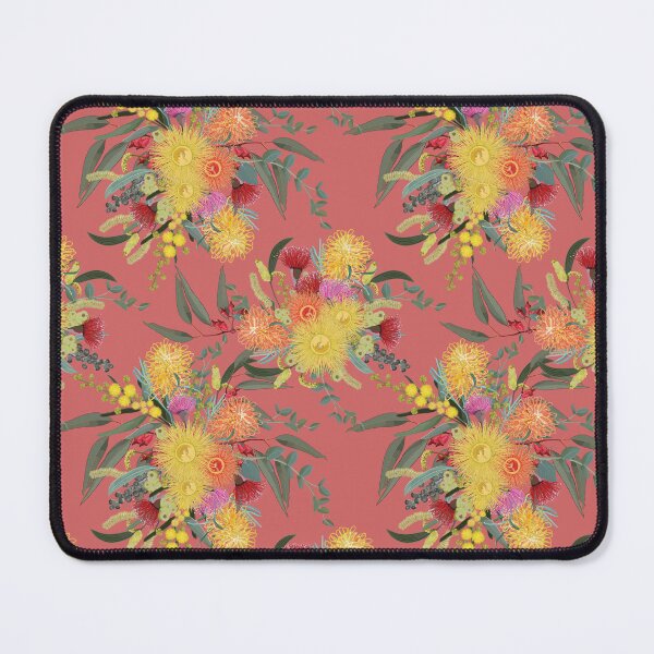 Item preview, Australian Summer Bush Blooms Pink Pattern designed and sold by Sketchbook Designs.