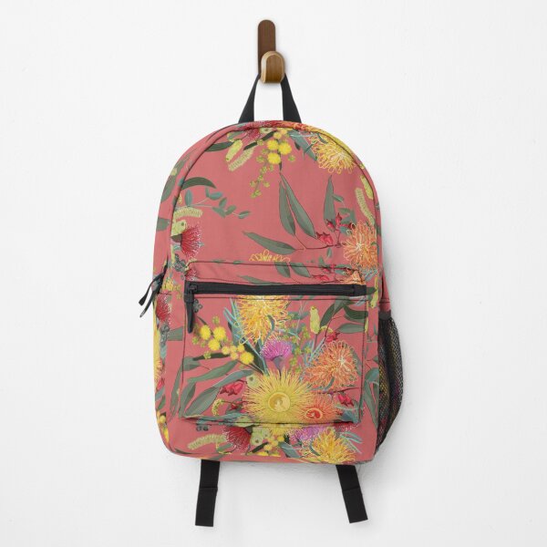 Item preview, Australian Summer Bush Blooms Pink Pattern designed and sold by Sketchbook Designs.