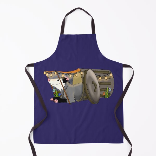 Item preview, Opossum in trash can with party lights designed and sold by christmas-lady.