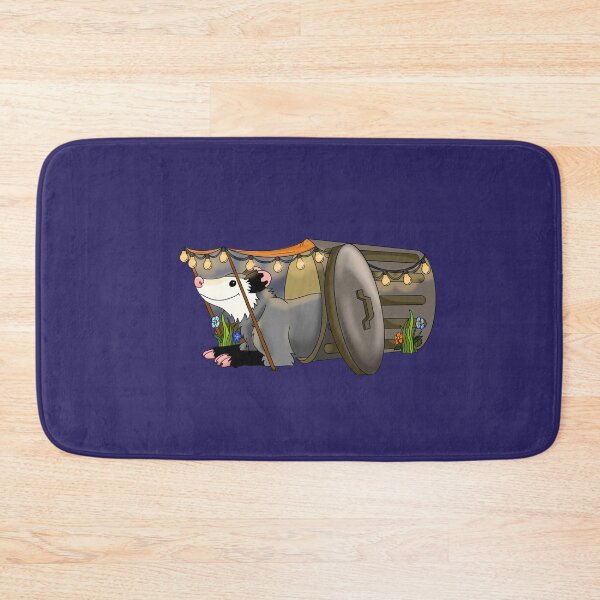 Item preview, Opossum in trash can with party lights designed and sold by christmas-lady.