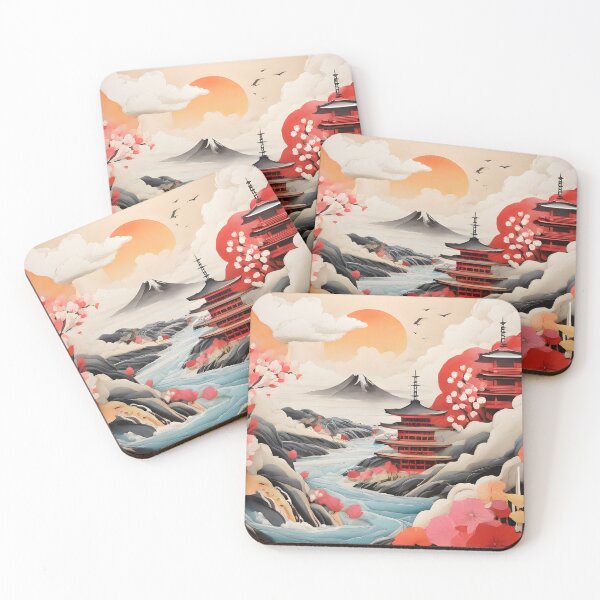 Item preview, Japanese Art - Harmonizing Nature's Beauty with the Sea designed and sold by vaggleTown.
