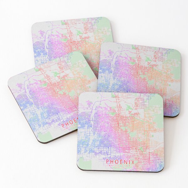 Item preview, Phoenix City Map of Arizona, USA - Colorful designed and sold by deMAP.