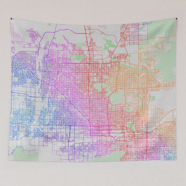 Item preview, Phoenix City Map of Arizona, USA - Colorful designed and sold by deMAP.