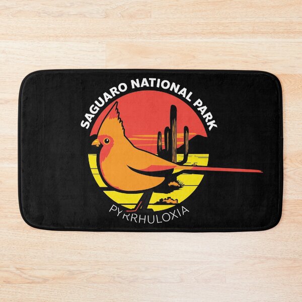 Item preview, Saguaro National Park Pyrrhuloxia Sticker designed and sold by SUPERHERON.