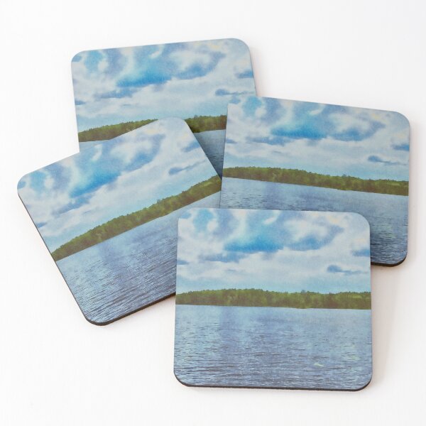 Item preview, Peaceful waters amidst green forests (full screen) designed and sold by Ink-Kreativ.
