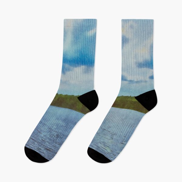 Item preview, Peaceful waters amidst green forests (full screen) designed and sold by Ink-Kreativ.