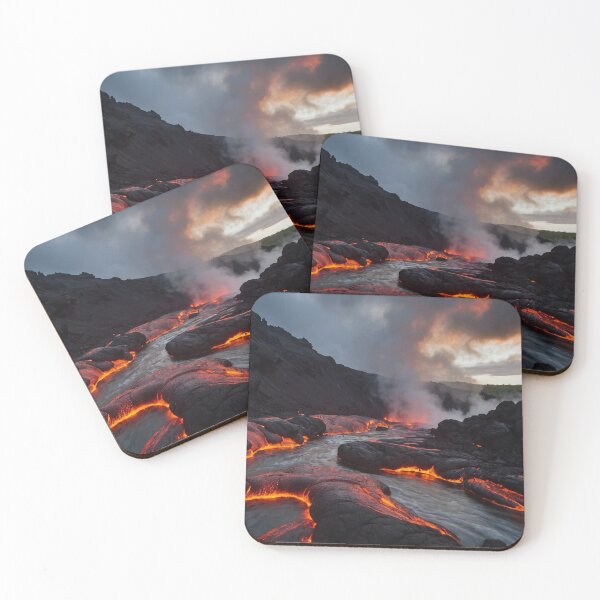 Item preview, Magmatic Rivers At Volcano Filled With Lava designed and sold by SassyArtistry.
