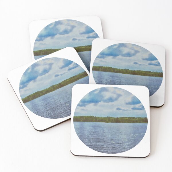 Item preview, Peaceful waters amidst green forests designed and sold by Ink-Kreativ.