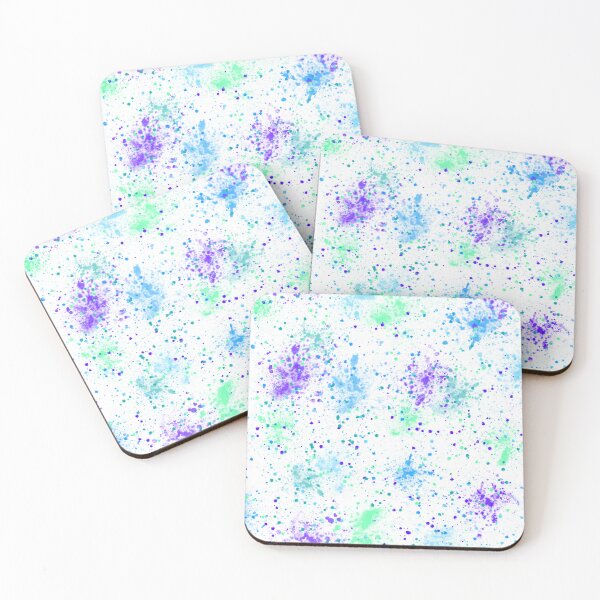 Item preview, Cold colours splash pattern designed and sold by zsofiet.
