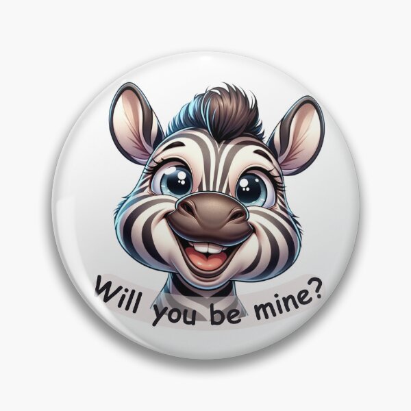 Item preview, Will you be mine? - Zebra, love, positive designed and sold by lukaszk01.