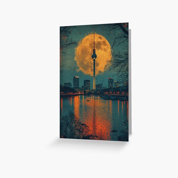 Artikel-Vorschau von Berlin Skyline, designt und verkauft von ArtHouseNiklas.