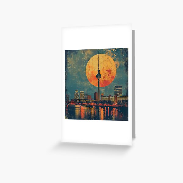 Artikel-Vorschau von Berlin Skyline, designt und verkauft von ArtHouseNiklas.