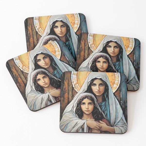 Item preview, Holy Mother and Jesus in art deco style designed and sold by bogfl.
