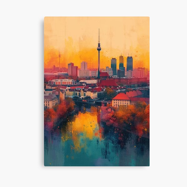 Artikel-Vorschau von Berlin Skyline, designt und verkauft von ArtHouseNiklas.