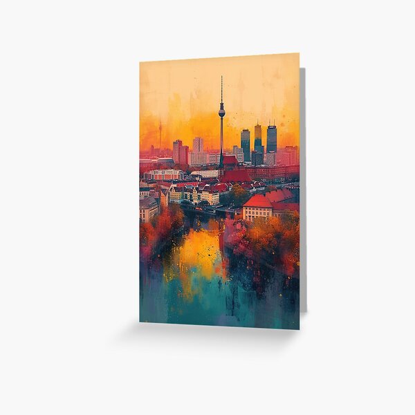 Artikel-Vorschau von Berlin Skyline, designt und verkauft von ArtHouseNiklas.