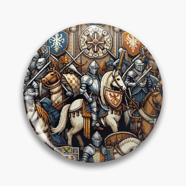 Item preview, seamless pattern knight kingdom designs and elements reminiscent of mythical creatures or medieval scenes designed and sold by rizaldz.