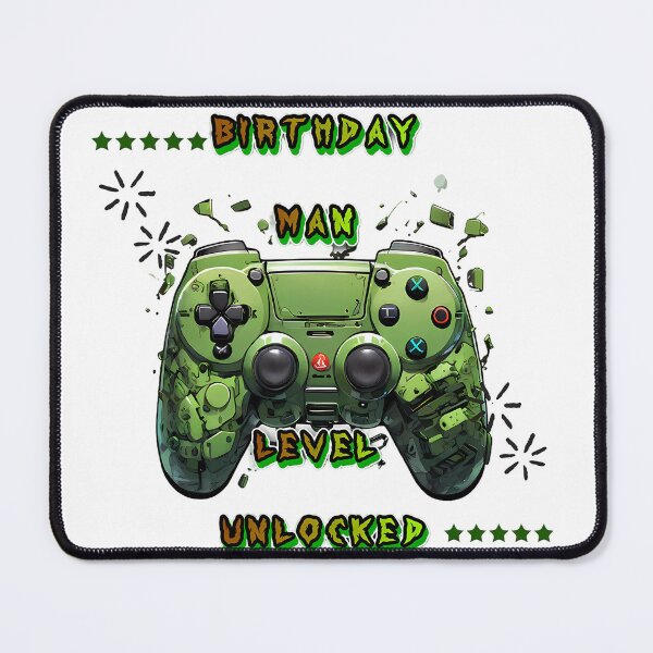 Item preview, Birthday man level unlocked designed and sold by Digistorma.
