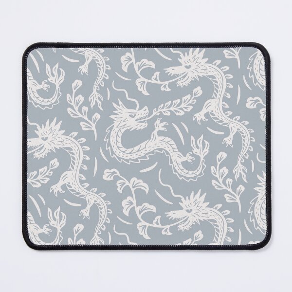 Item preview, Japanese dragons block print light blue - year of the dragon 2024  designed and sold by Muxune.