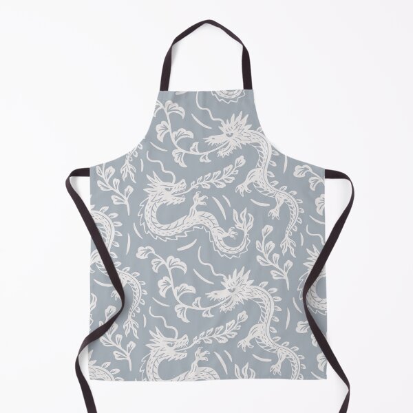 Item preview, Japanese dragons block print light blue - year of the dragon 2024 designed and sold by Muxune.