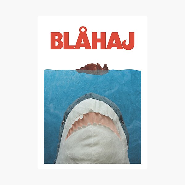 Item preview, Blahaj Jaws Poster designed and sold by Jack Avery.
