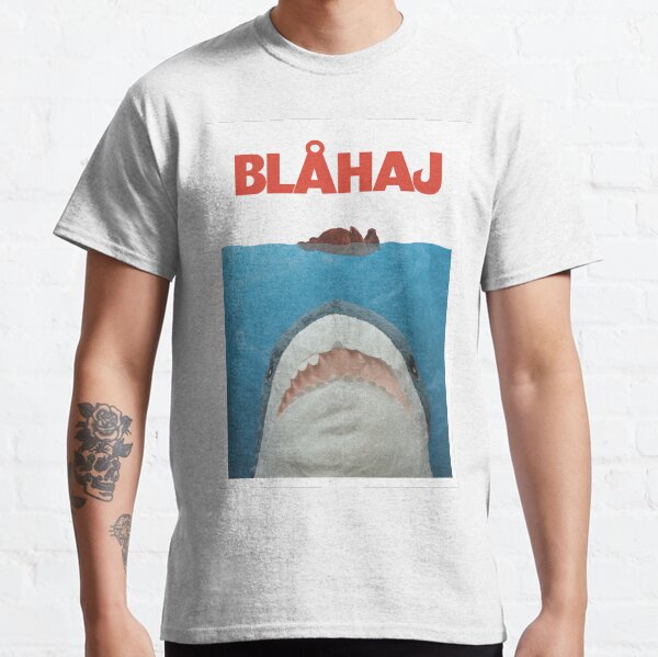 Item preview, Blahaj Jaws Poster designed and sold by Jack Avery.