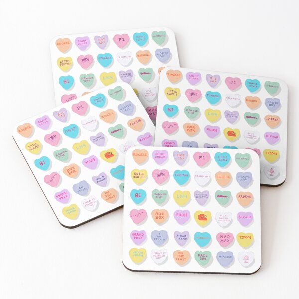 Item preview, More F1 Conversation Hearts  designed and sold by themissingmango.