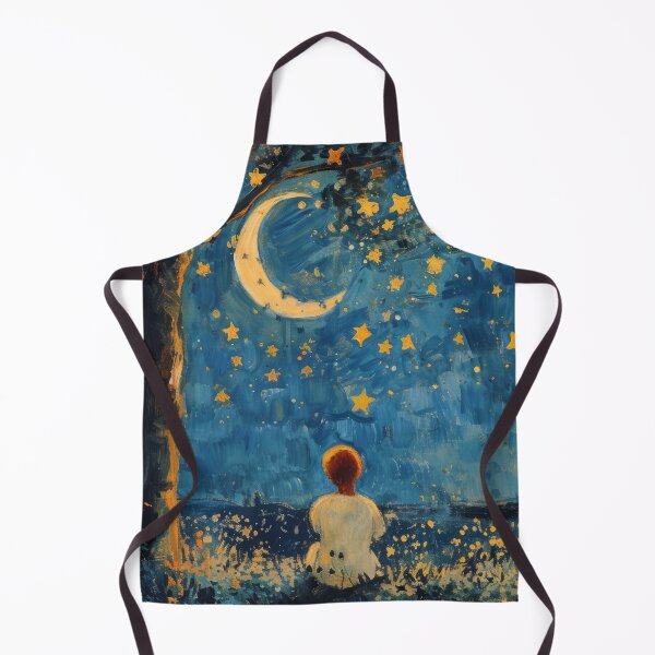 Item preview, Moon stars night starry sky designed and sold by ArtHouseNiklas.